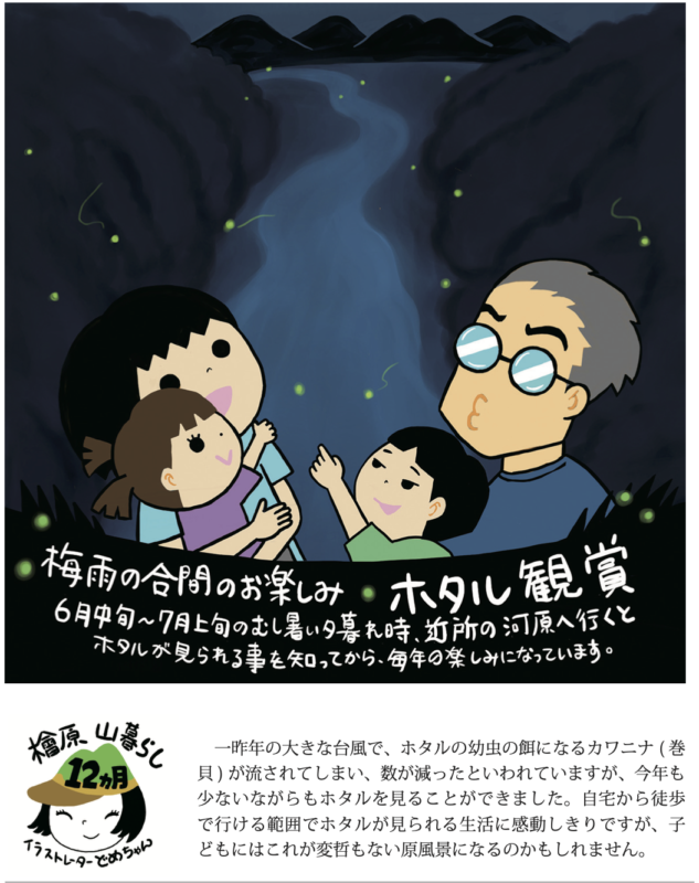 ほたる　ホタル　蛍　梅雨