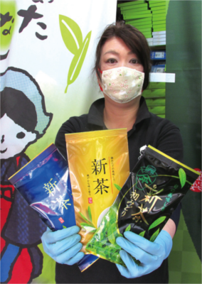 お勧め商品の「初みどり」「奥狭山」「秘園の司」